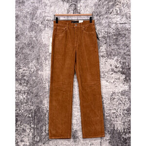 New Denim Forum Aritzia Pants Womens Arlo High Rise Straight Corduroy  26W 28L